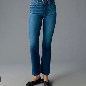 ❤️NWT Paige Cindy cropped dark denim raw hem jeans 24 $229